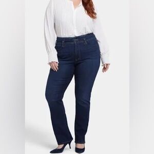 NYDJ Marilyn Straight Jeans Plus Size 20W Lift Tuck Stretch Classic Comfort